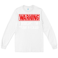 White Mens Warning I Bought The Drink Package Cruise Shirts [Men] Long Sleeve Tee - trangStudio