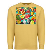 Antique Gold summer fruits Premium Sweatshirt - BarkalooDesign