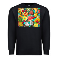 Black summer fruits Premium Sweatshirt - BarkalooDesign