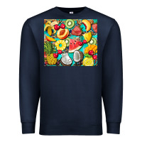 Navy summer fruits Premium Sweatshirt - BarkalooDesign