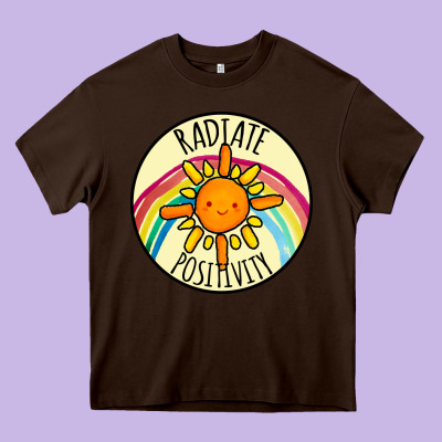 Radiate Positivity Heavy Core Tee Designed By Bettercallsaul