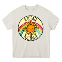 Cream Radiate Positivity Heavy Core Tee - Bettercallsaul