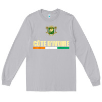 Moon Dust Cote d_Ivoire National Flag Ivory Coast Coat Of Arms Gift Long Sleeve Tee - trangStudio