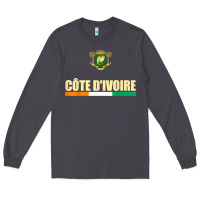 Smoke Cote d_Ivoire National Flag Ivory Coast Coat Of Arms Gift Long Sleeve Tee - trangStudio