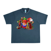 Midnight Navy christmas joy  gnome Urban Heavy Tee - CowGirlArtShop