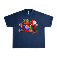 Navy christmas joy  gnome Urban Heavy Tee - CowGirlArtShop