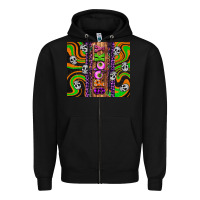Black Spooky Zipper Hoodie - Artiststas