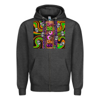 Charcoal Heather Spooky Zipper Hoodie - Artiststas