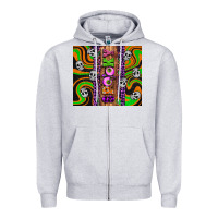 Heather Grey Spooky Zipper Hoodie - Artiststas