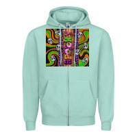 Seafoam Spooky Zipper Hoodie - Artiststas