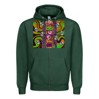 Sports Green Spooky Zipper Hoodie - Artiststas