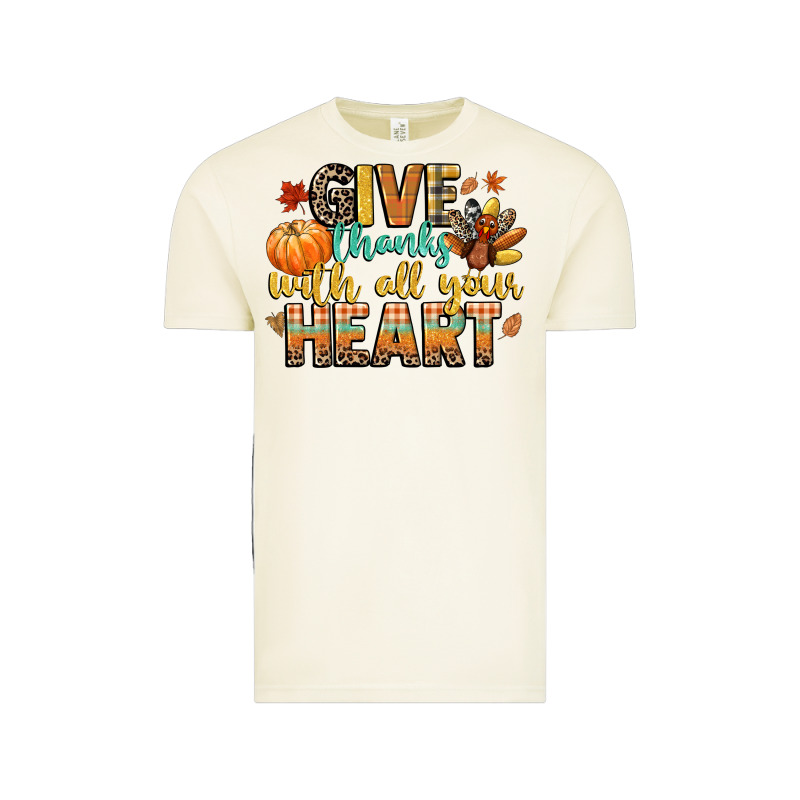 Give Thanks With All Your Heart Vintage Tee by CowGirlArtShop | Teevron