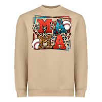 Mushroom leopard baseball mama Mother's Day Heavyweight Sweatshirt - LillyAllenDesigns