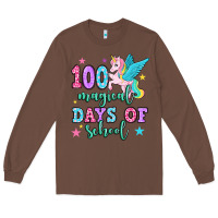 Chestnut hundred magical days of school unicorn Long Sleeve Tee - OliviaCreatesArt