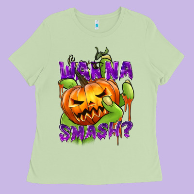 Wanna Smash? Ladies Tee Designed By Texasbilliewilder