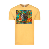 Vintage Mustard fall heifer cows Vintage Tee - RanaPortraitStore