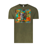 Vintage Olive fall heifer cows Vintage Tee - RanaPortraitStore