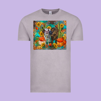 Fall Heifer Cows Vintage Tee Designed By Ranaportraitstore