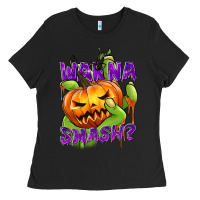 Black Wanna Smash? Ladies Tee - texasbilliewilder