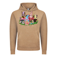 Vintage Coffee Easter gnomies truck  Easter Day Vintage Hoodie - CowGirlArtShop