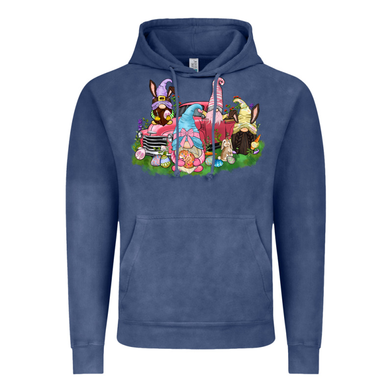Easter Gnomies Truck  Easter Day Vintage Hoodie by CowGirlArtShop | Teevron