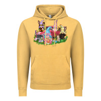 Vintage Mustard Easter gnomies truck  Easter Day Vintage Hoodie - CowGirlArtShop