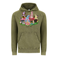 Vintage Olive Easter gnomies truck  Easter Day Vintage Hoodie - CowGirlArtShop
