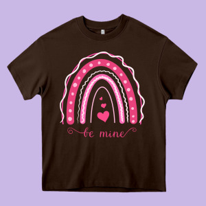 Valentines Day Rainbow Heavy Core Tee Designed By Bettercallsaul