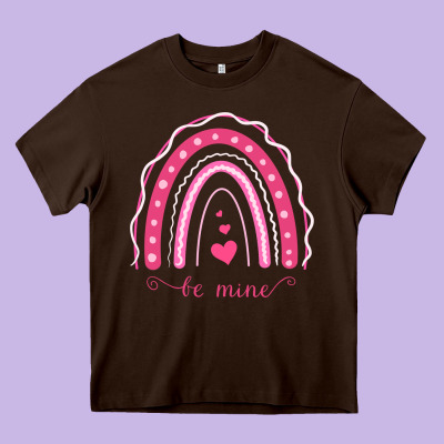Valentines Day Rainbow Heavy Core Tee Designed By Bettercallsaul