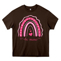Chocolate Brown Valentines Day Rainbow Heavy Core Tee - Bettercallsaul