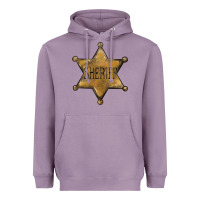 Lavender sheriff star Heavyweight Hoodie - BarkalooDesign