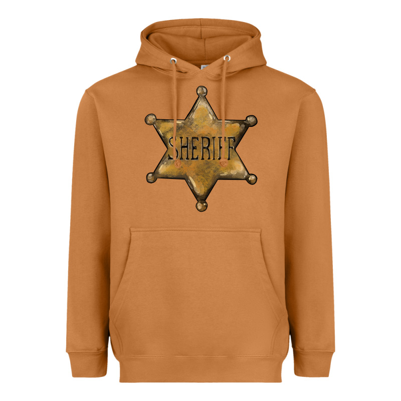 Sheriff Star Heavyweight Hoodie by BarkalooDesign | Teevron