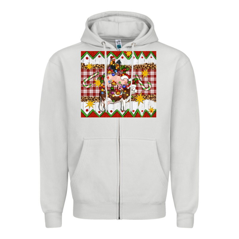 Stacked Christmas Farm Zipper Hoodie by Artiststas | Teevron