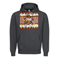 Smoke Stacked Christmas Farm Zipper Hoodie - Artiststas