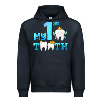 Navy my first tooth with teeth Urban Hoodie - AdoDesignShop