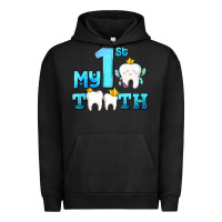 Pigment Black my first tooth with teeth Urban Hoodie - AdoDesignShop