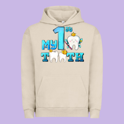 My First Tooth With Teeth Urban Hoodie Designed By Adodesignshop