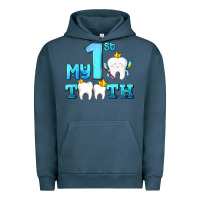 Pigment Midnight Navy my first tooth with teeth Urban Hoodie - AdoDesignShop