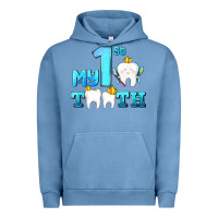 Pigment Pebble Blue my first tooth with teeth Urban Hoodie - AdoDesignShop