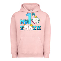 Pigment Salmon my first tooth with teeth Urban Hoodie - AdoDesignShop