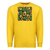 Lemon avocados with wood and leopard background mug  coaster Premium Sweatshirt - BarkalooDesign