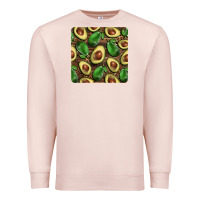 Pale Pink avocados with wood and leopard background mug  coaster Premium Sweatshirt - BarkalooDesign