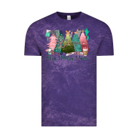 Cloud Purple verry merry nurse Vintage Tee - CowGirlArtShop