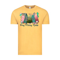 Vintage Mustard verry merry nurse Vintage Tee - CowGirlArtShop