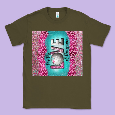 For The Love Of The Game With Volleyball Tumbler Tbs Classic Tee Designed By Tumblerdesignbyshophia