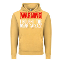 Vintage Mustard Mens Warning I Bought The Drink Package Cruise Shirts [Men] Vintage Hoodie - trangStudio