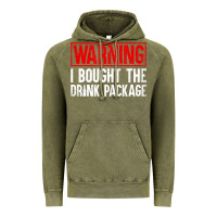 Vintage Olive Mens Warning I Bought The Drink Package Cruise Shirts [Men] Vintage Hoodie - trangStudio
