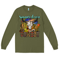 Army Green simmer down cowboy Long Sleeve Tee - OliviaCreatesArt