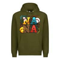 Army Green Baseball and Softball nana Premium Hoodie - LillyAllenDesigns