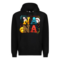 Black Baseball and Softball nana Premium Hoodie - LillyAllenDesigns